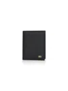 Ferragamo Black Leather Gancini Credit Card Holder
