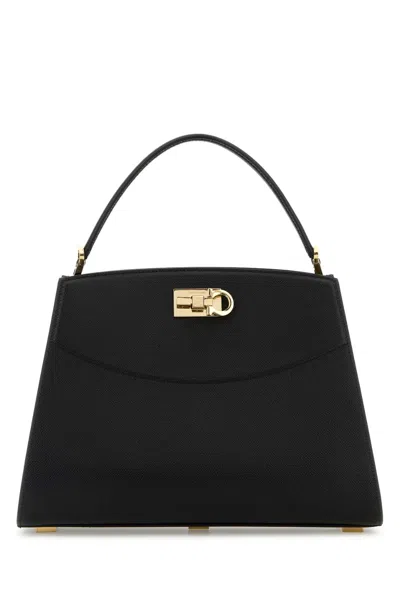 Ferragamo Black Leather Handbag