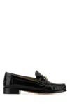 Ferragamo Leather Loafer With Iconic Gancini Detail In Black