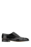 Ferragamo Fermin Leather Oxford Shoes In Nero