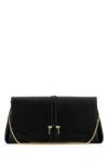 FERRAGAMO BLACK LEATHER LARGE CROSSBODY BAG