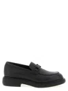 Ferragamo Mocasin With Black Gancini Decoration In Black