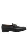 Ferragamo 20mm Ottone Gancini-buckle Loafers In Black