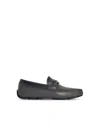 Ferragamo Gancini-buckle Loafers In Grey