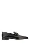 Ferragamo Florio Gancini-plaque Loafers In Nero