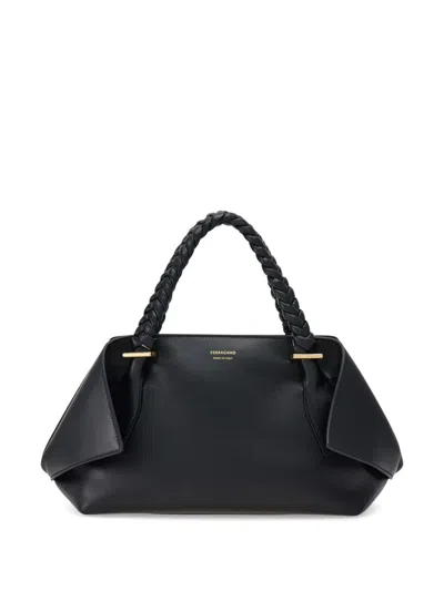 Ferragamo Black Leather Medium Handbag