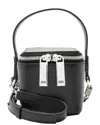 Ferragamo Leather Micro Vanity Case In Black