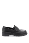Ferragamo Contrasting-border Leather Oxford Shoes In Black