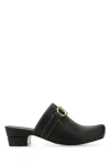 Ferragamo Metal Detail Block Heel Sandals In Black