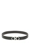 Ferragamo Adjustable Reversible Gancini Smooth Finish Belt In 014