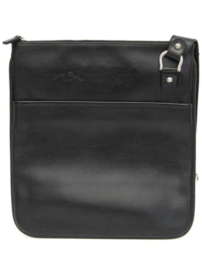 Pre-owned Ferragamo Black Leather Shoulder Bag (authentic Pre-loved)