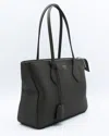 Ferragamo Black Leather Star Tote In Pattern
