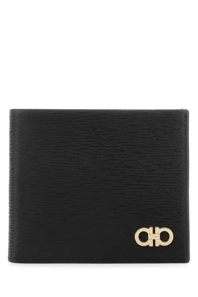 Ferragamo Gancini Wallet In Black