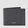 Ferragamo Black Leather Wallet In Black