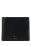 Ferragamo Black Leather Wallet In Nero