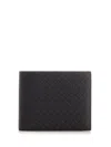 Ferragamo Black Leather Wallet Wallets Black