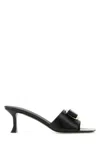 Ferragamo Zelie 55 Vara Plate Leather Sandals
