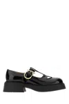 Ferragamo Black Leather Zoey Ballerinas