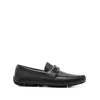 Ferragamo Parisian Textured Hardware Loafer