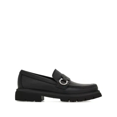 FERRAGAMO BLACK LOAFERS