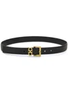 Ferragamo Gancini Loop Buckle Belt In Black