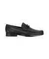 Ferragamo Gancini Horsebit Loafer In Black