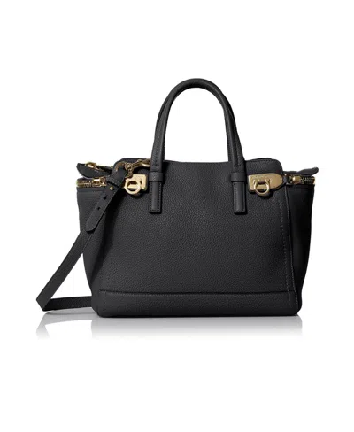 Ferragamo Black Logo Details Handbag