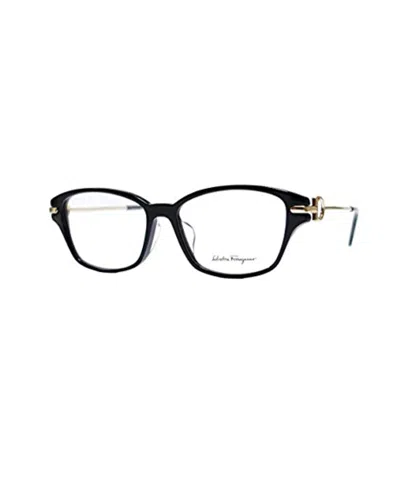 Ferragamo Black Logo Flat Mirror