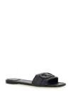 Ferragamo Black Logo Flats
