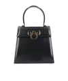 Ferragamo Iconic Top Handle Shoulder Bag In Black