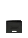 Ferragamo Smooth Leather Bi-fold Wallet In Black