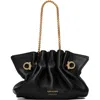Ferragamo Black Micro Clutch In Black