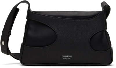 Ferragamo Black Mini Cutout Detailing Bag In 003 Nero |nero |nero