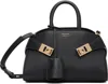 Ferragamo Black Mini Hug Bicolor Bag