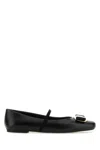 Ferragamo Ballerina Zina In Black