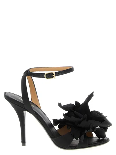 FERRAGAMO WOMEN BLACK OPEN TOE HEELS, 7 LUXURY PUMPS & HEELS FOR WOMEN DARVEYS