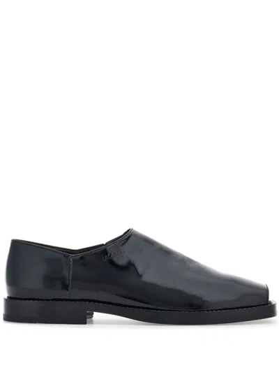 Ferragamo Open Toe Loafer In Black