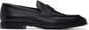 Ferragamo Penny Loafer In Nero New Biscotto