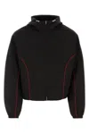 Ferragamo Contrast-piping Drawstring Lightweight Jacket