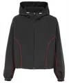 Ferragamo Black Polyester Blend Jacket In Nero