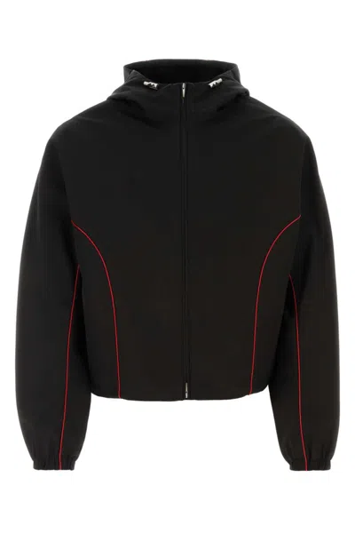 FERRAGAMO BLACK REGULAR FIT JACKET