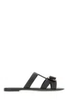 Ferragamo New Vara Rubber Slides In Black