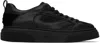 Ferragamo Low-top Lace-up Sneakers In Nero || Nero 18 || N