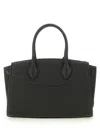 Ferragamo Black Shoulder Bag In Black
