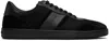 Ferragamo Black Signature Low-top Sneakers In Black