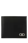 Ferragamo Black Signature Wallet In Black