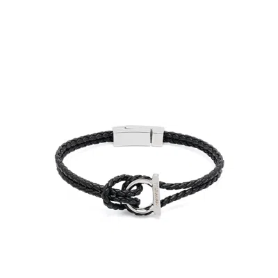 Ferragamo Black Silver Bracelets