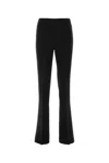 Ferragamo Black Viscose Blend Pant In Black
