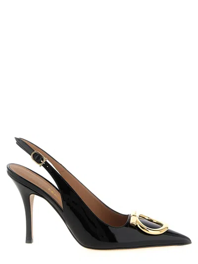 Ferragamo Black Slingback Heels