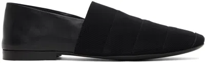 Ferragamo Black Slip-on Loafers In Nero || Nero || Nero